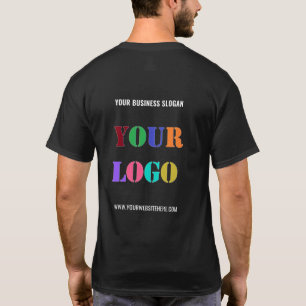 T-shirt Logo Entreprise Personnalisée Texte Site Web Entre