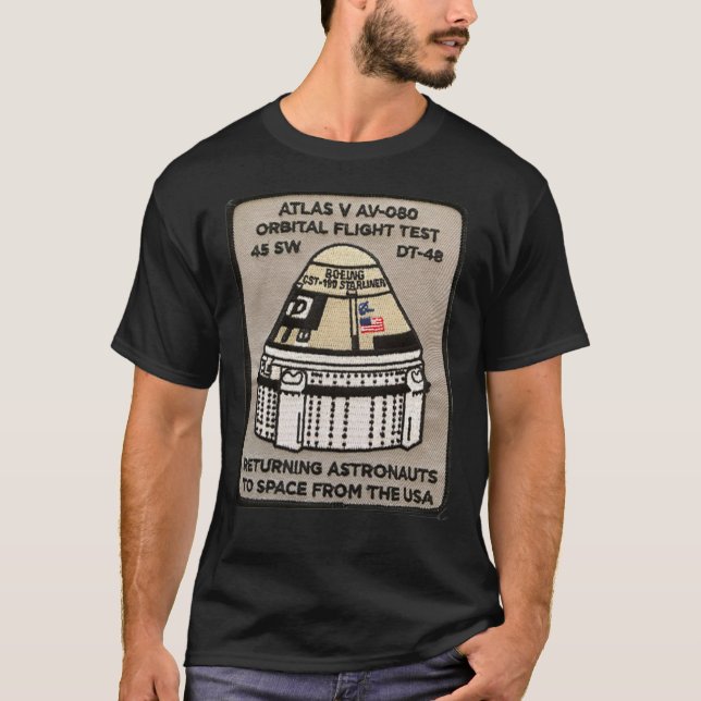 T-shirt Logo Essentiel du test en vol Orbital Starliner  (Devant)