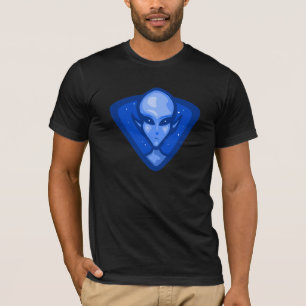 T-shirt Logo étranger bleu