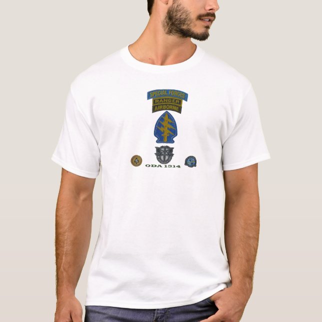 T-shirt Logo fait sur commande ODA 1314 de forces (Devant)