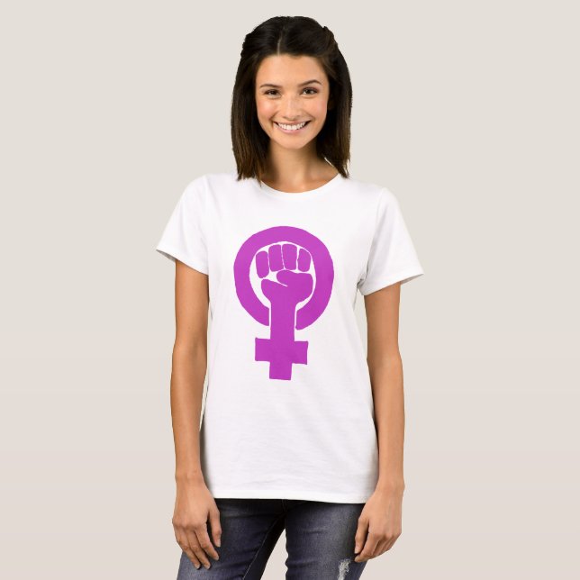 T-shirt Logo, féministe/feminista, égalité/igualidad : (Devant entier)