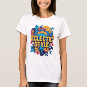 T-shirt Logo Floral Style Éclectique
