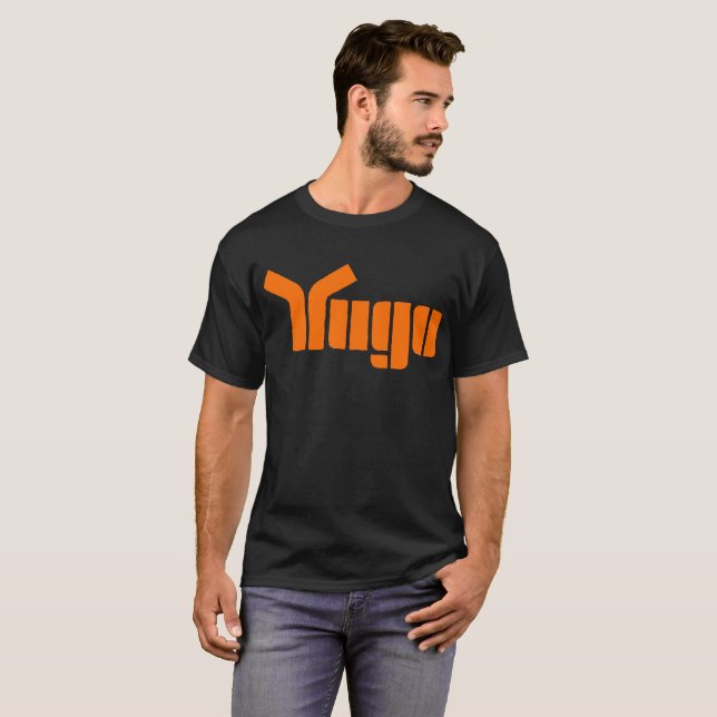T-shirt Logo frais et rétro Cotto doux superbe de Yugo des (Devant entier)