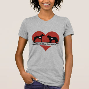 T-shirt Logo géant de délivrance de chien de coeurs géa