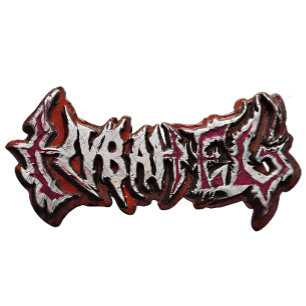 T-shirt Logo graffiti métallique 3D de métal lourd Edgy