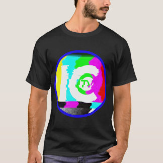 T-shirt logo ICTV glitchy ithaca collégial Sticker