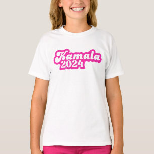 T-shirt Logo Kamala Harris girly Pink 2024