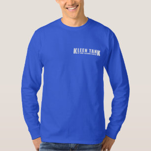 T-shirt Logo Kleen Tank blanc sur poche avant uniquement