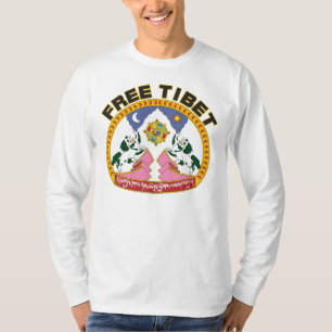 T-shirt Logo libre de drapeau du Thibet