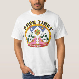 T-shirt Logo libre de drapeau du Thibet