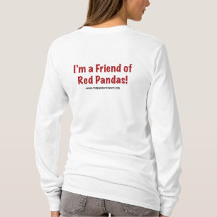 T-shirt Logo Longsleeve de panda rouge