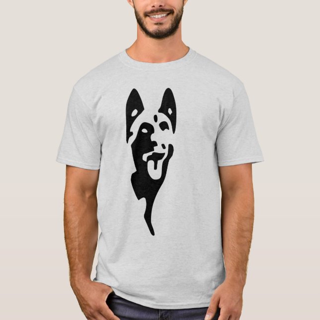 t-shirt logo malinois tête (Devant)