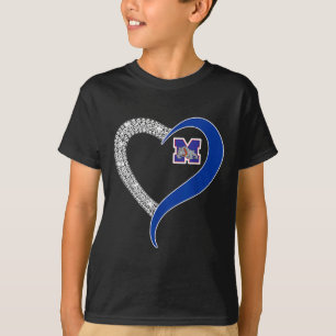 T-shirt Logo Mason Bulldogs Diamond Heart