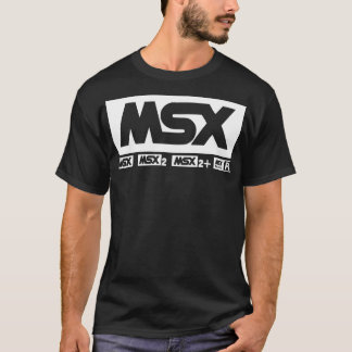 T-shirt Logo MSX Ordinateur rétro Vintage