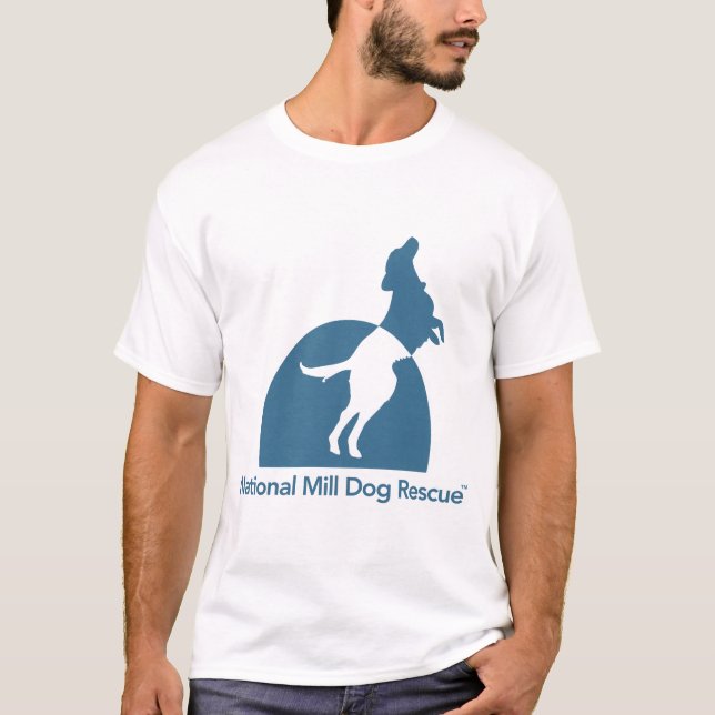 T-shirt Logo national de délivrance de chien de moulin (Devant)