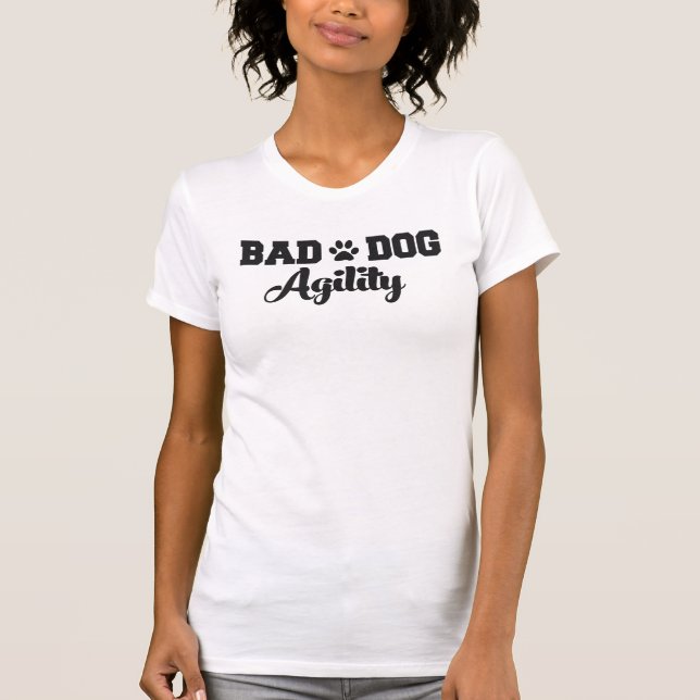 T-shirt Logo noir, agilité cursive (Devant)