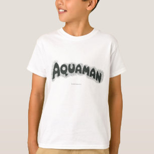 T-shirt Logo noir Aquaman Grunge