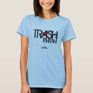T-shirt Logo noir de dames de Martini de DÉCHETS
