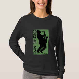T-shirt Logo noir des dames LS - customisé