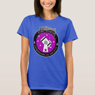 T-shirt Logo officiel féminin Chemise bleue