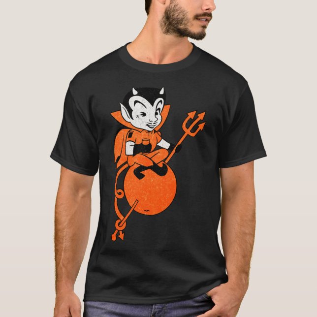 T-shirt Logo Orange Julius Des Années 1960 Déficit Avec De (Devant)