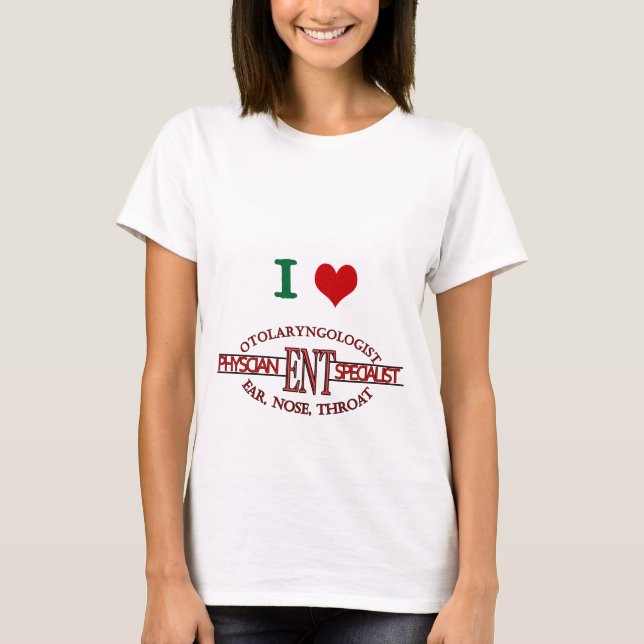 T-shirt LOGO OTO-RHINO de gorge de nez d'oreille (Devant)