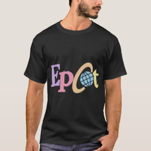 T-shirt Logo Pastel vieux Epcot Sticker