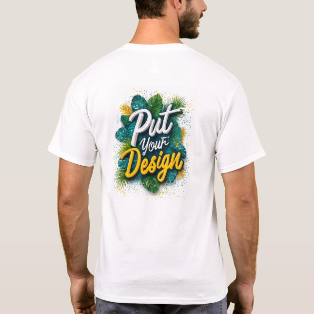 T-shirt Logo personnalisé avant et arrière (Dos)