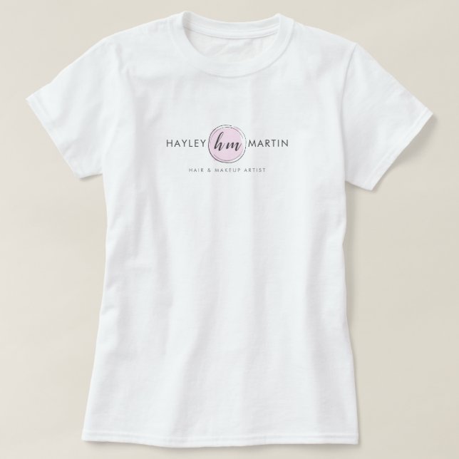 T-shirt Logo personnalisé de maquillage/concepteur de mode (Design devant)