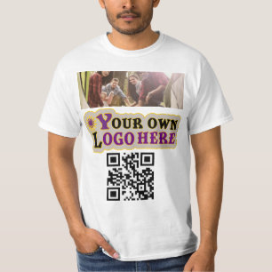 T-shirt Logo photo et code QR