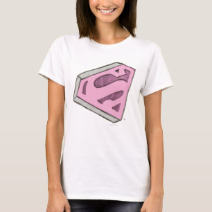 T-shirt Logo Pink Croquetée Supergirl