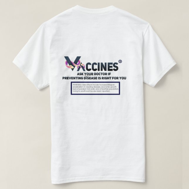 T-shirt Logo Pro Vaccine (Design dos)