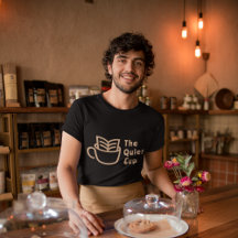 Logo Professionnel Café Boutique Uniforme Marquée