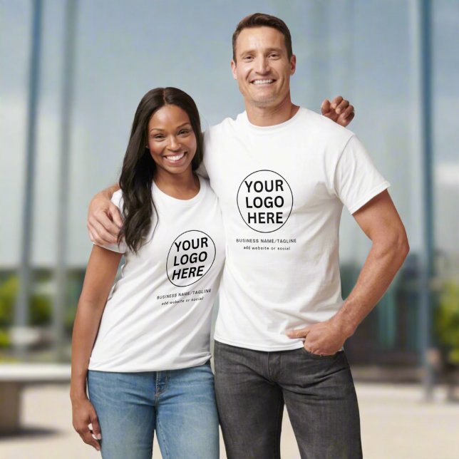 T-shirt Logo professionnel et texte de marque Uniforme (Créateur téléchargé)