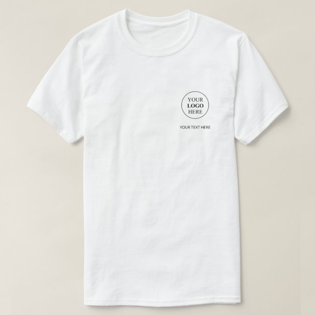 T-shirt Logo promotionnel personnalisé - Pas de commande m (Design devant)