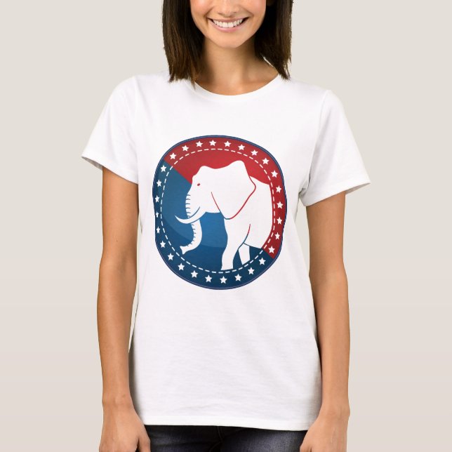 T-shirt Logo républicain d'éléphant (Devant)