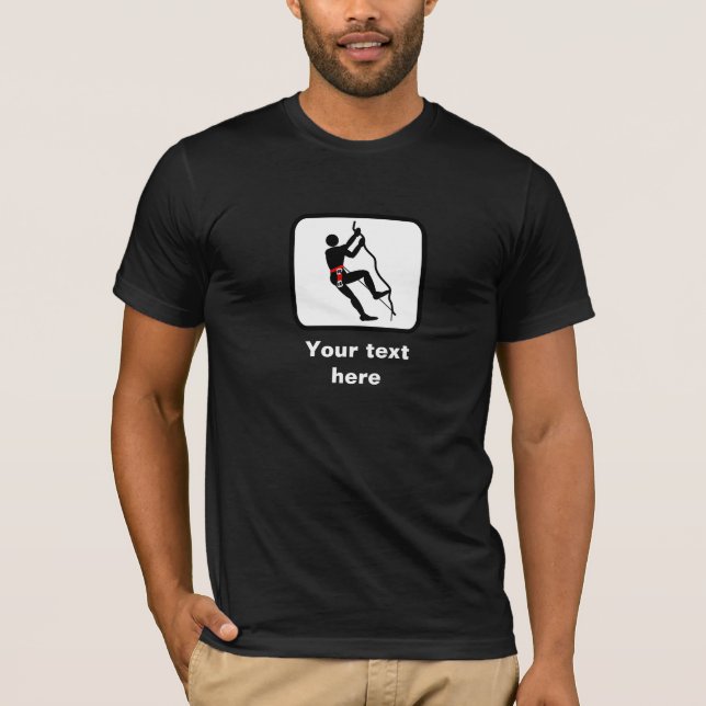 T-shirt Logo Rock Climber — Personnalisable (Devant)