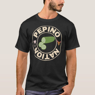 T-shirt Logo Rond Pepino Nation - Chat + Anneau, Transpare