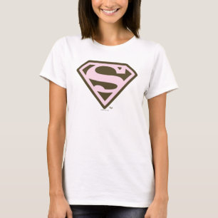 T-shirt Logo rose et Brown de Supergirl