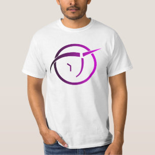 T-shirt Logo rose invisible de licorne