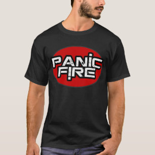 T-shirt Logo rouge de cercle du FEU de PANIQUE