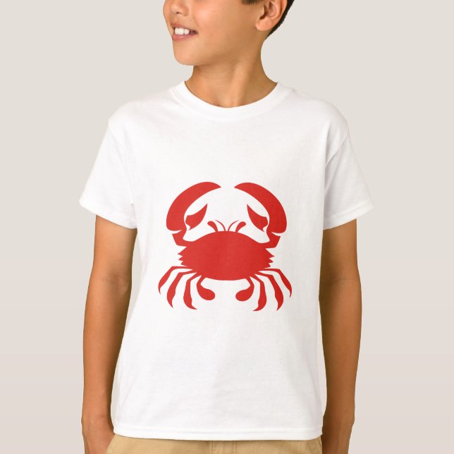 T-shirt Logo rouge de crabe (Devant)