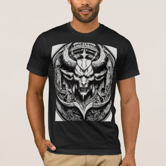 T-shirt Logo Satan noir et blanc