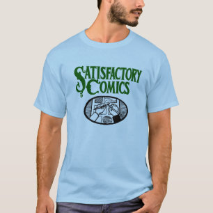 T-shirt Logo satisfaisant de bandes dessinées (vert)
