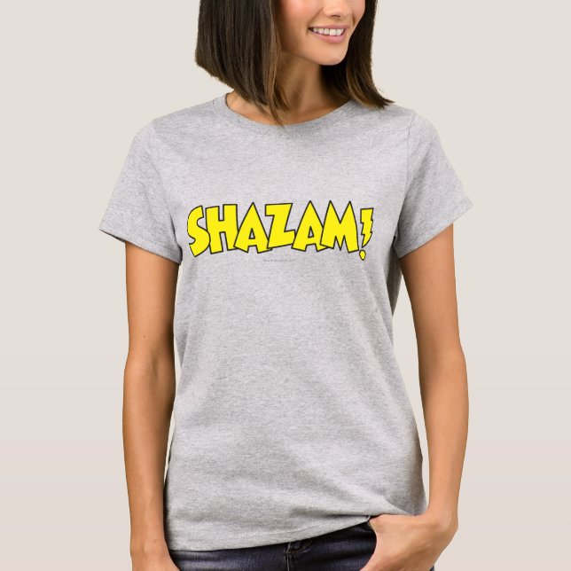 T-shirt Logo Shazam Jaune (Devant)