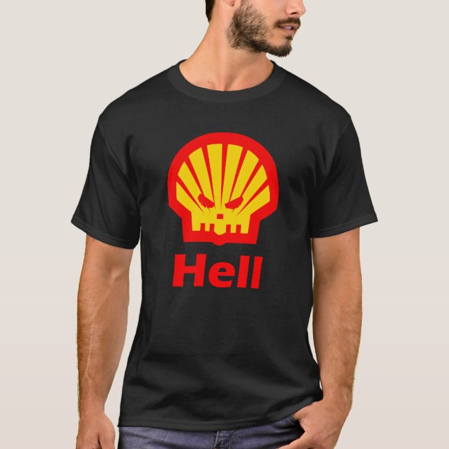T-shirt Logo Shell Hell_Parody Automotive (Devant)