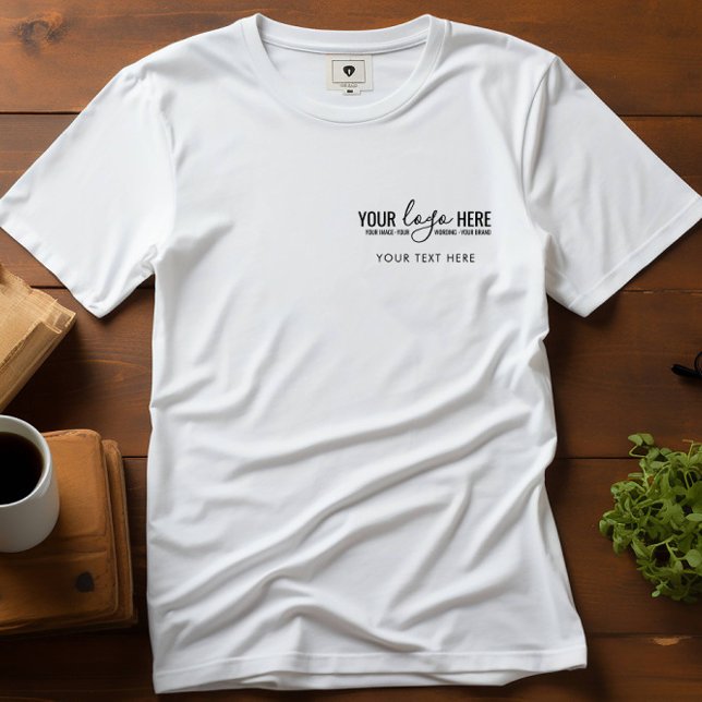 T-shirt Logo simple de base de l'entreprise et commerce de (Créateur téléchargé)