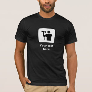 T-shirt Logo Singer — Personnalisable (foncé)