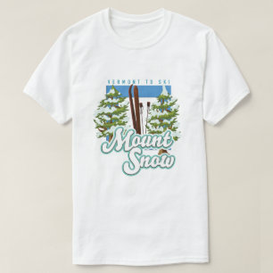 T-shirt Logo ski du Mont Snow Vermont.