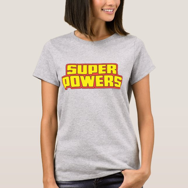 T-shirt Logo Super Powers™ Jaune (Devant)